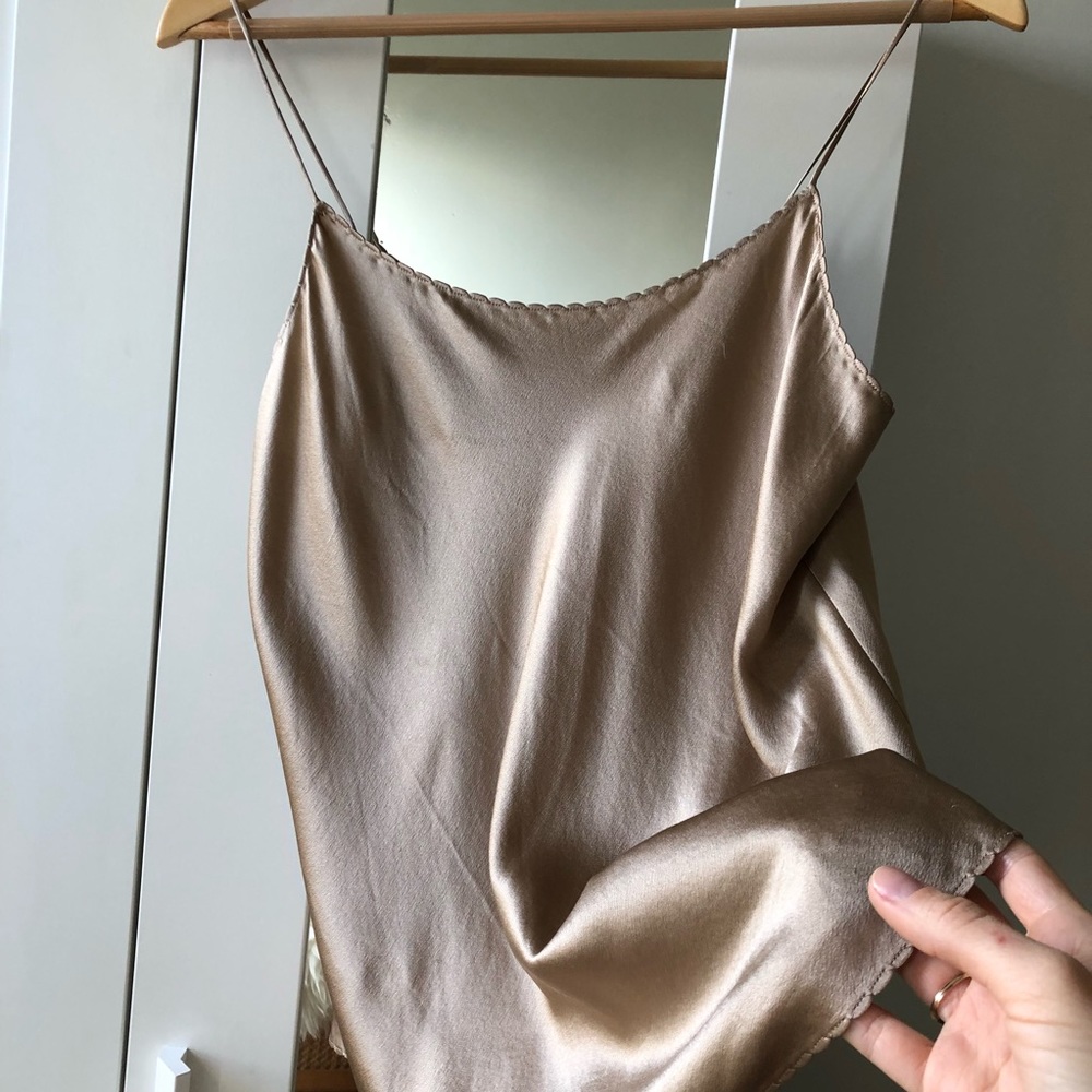 Vince silk satin slip top!